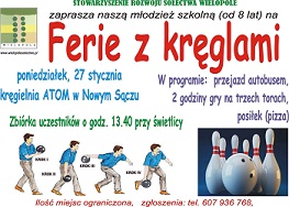 Ferie z kręglami – zaproszenie!